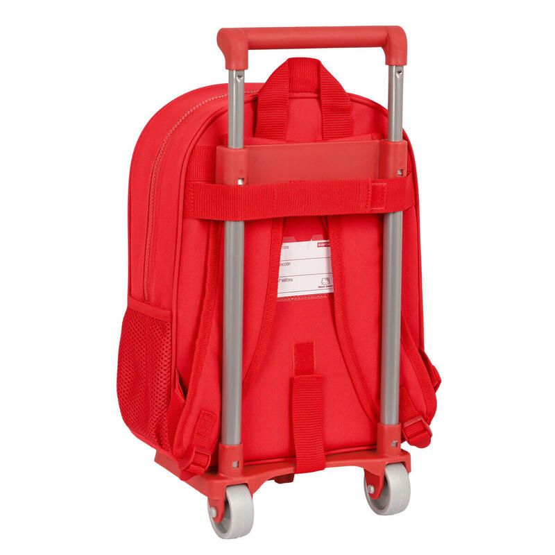 Mochila Escolar com Rodas Spring Vermelho