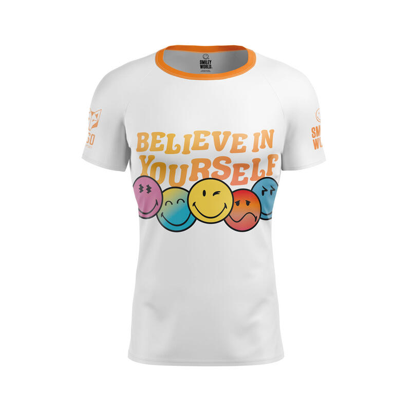 T-Shirt de manga curta Homem - SmileyWorld Believe