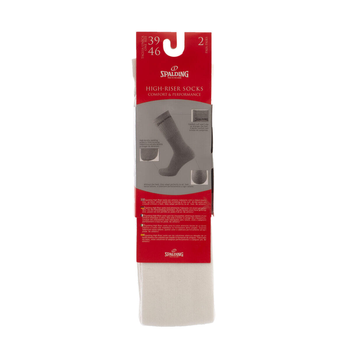 Chaussettes Spalding C34017 CREW Blanc 3/3