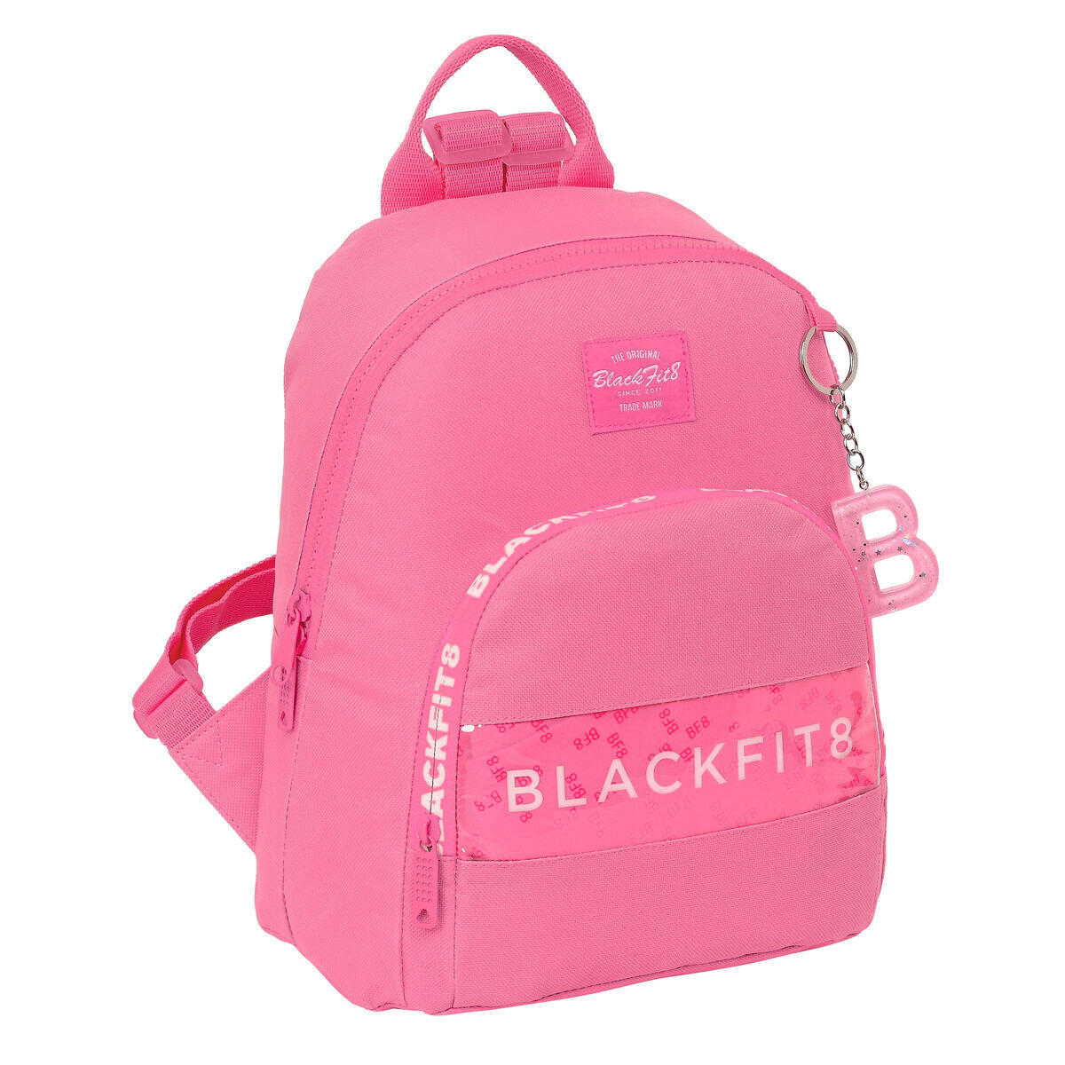Mochila infantil blackfit8 glow up cor de rosa