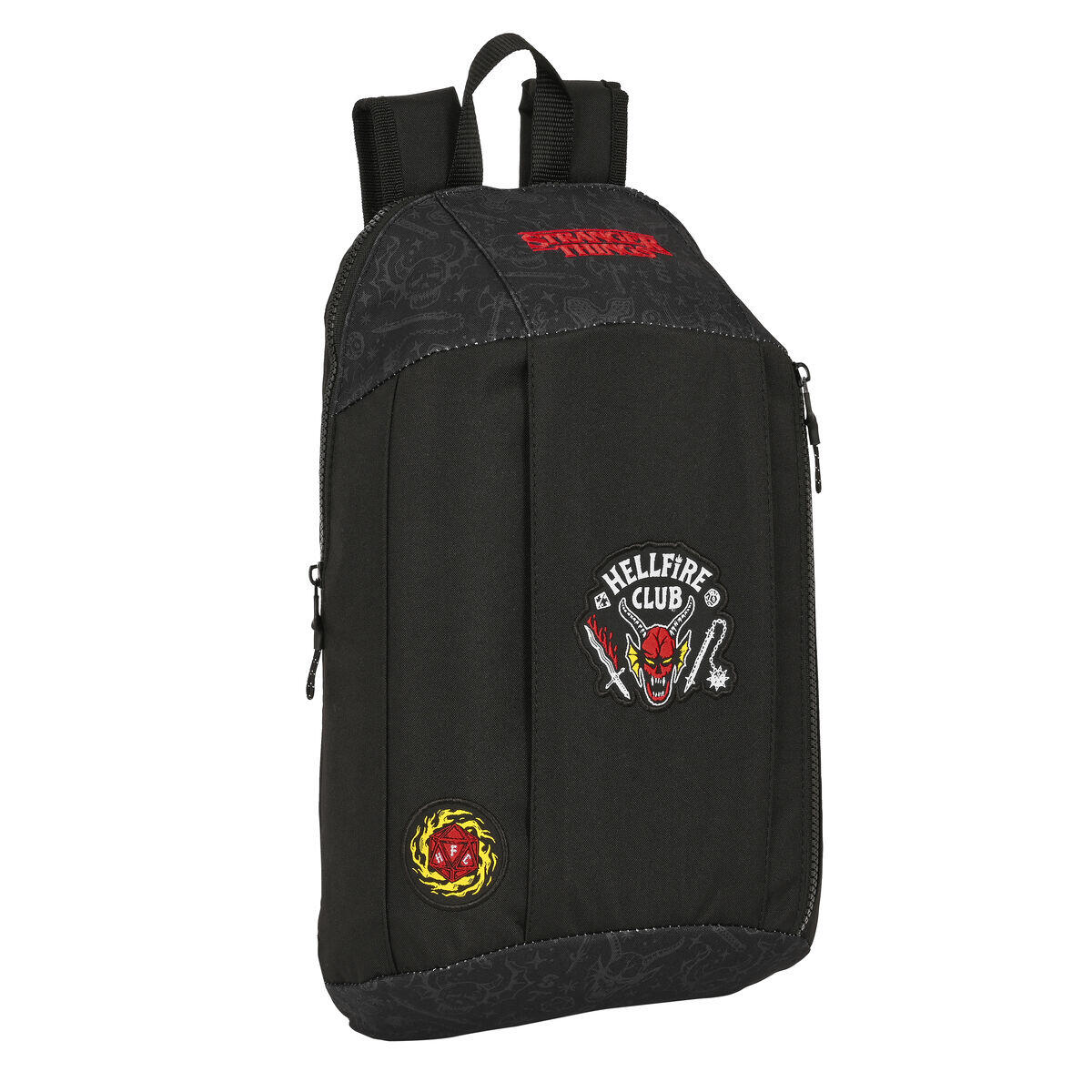 Mochila de caminhada Stranger Things Preto