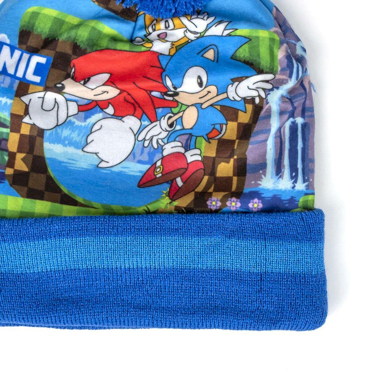 Gorro y Guantes Sonic 3/4