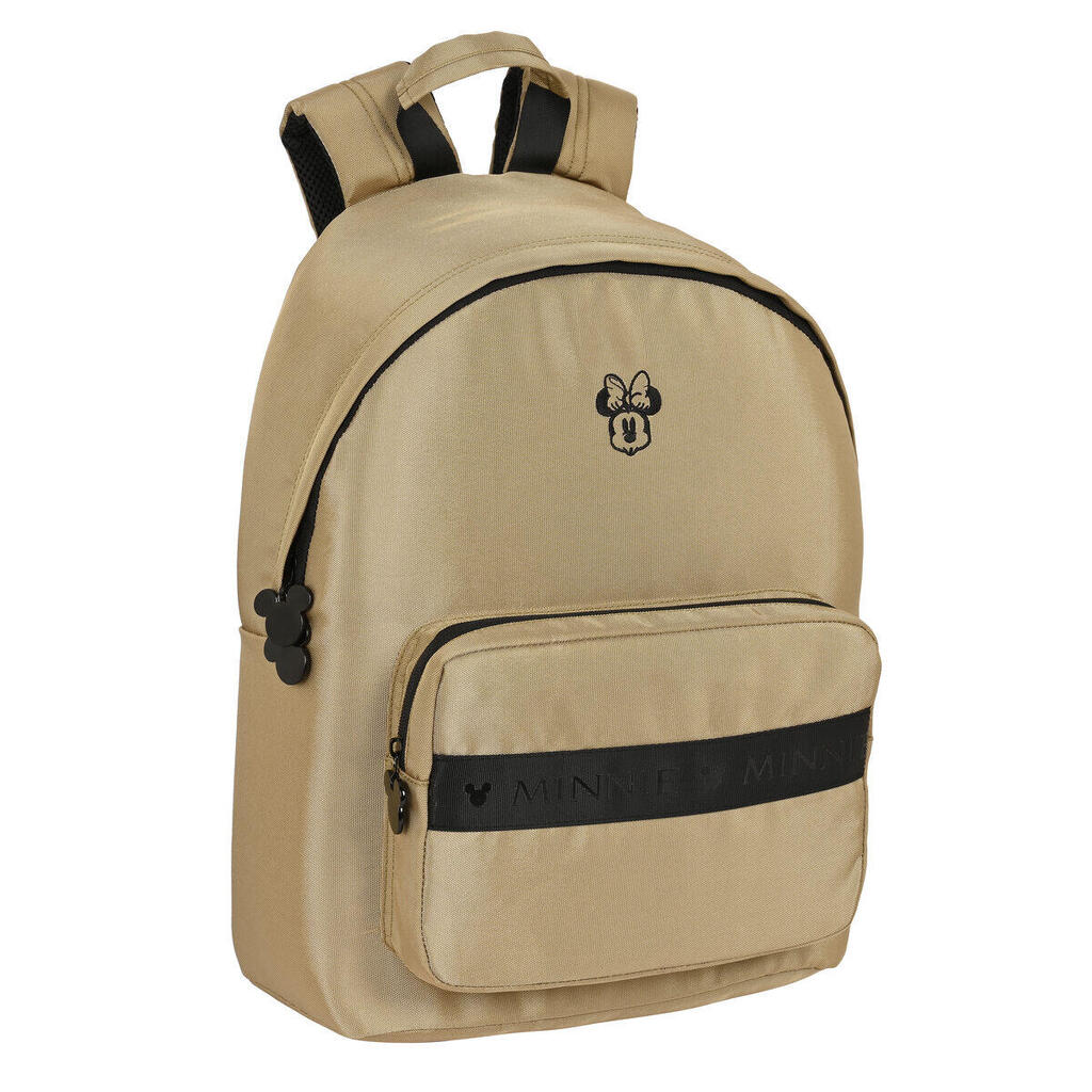 Laptop Backpack Minnie Mouse Beige