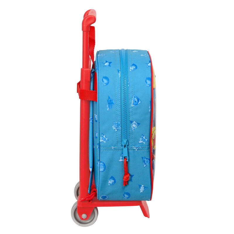 Cartable à roulettes Rescue force Bleu