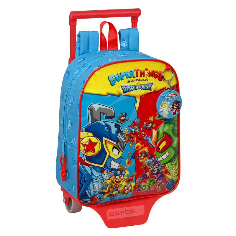 Cartable à roulettes SuperThings Rescue force Bleu