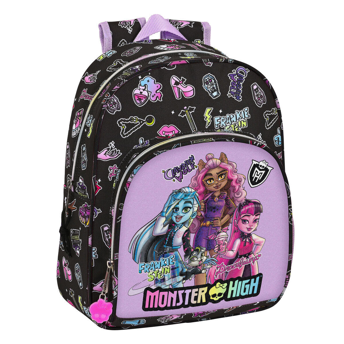 MONSTER HIGH Schoolrugzak Monster High Creep Zwart
