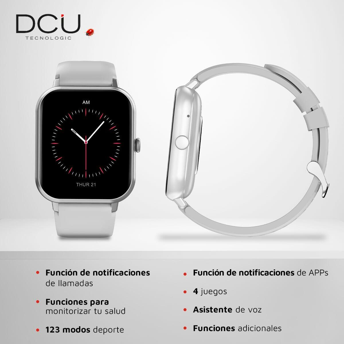 Smartwatch DCU CURVED GLASS PRO Gris 4/6