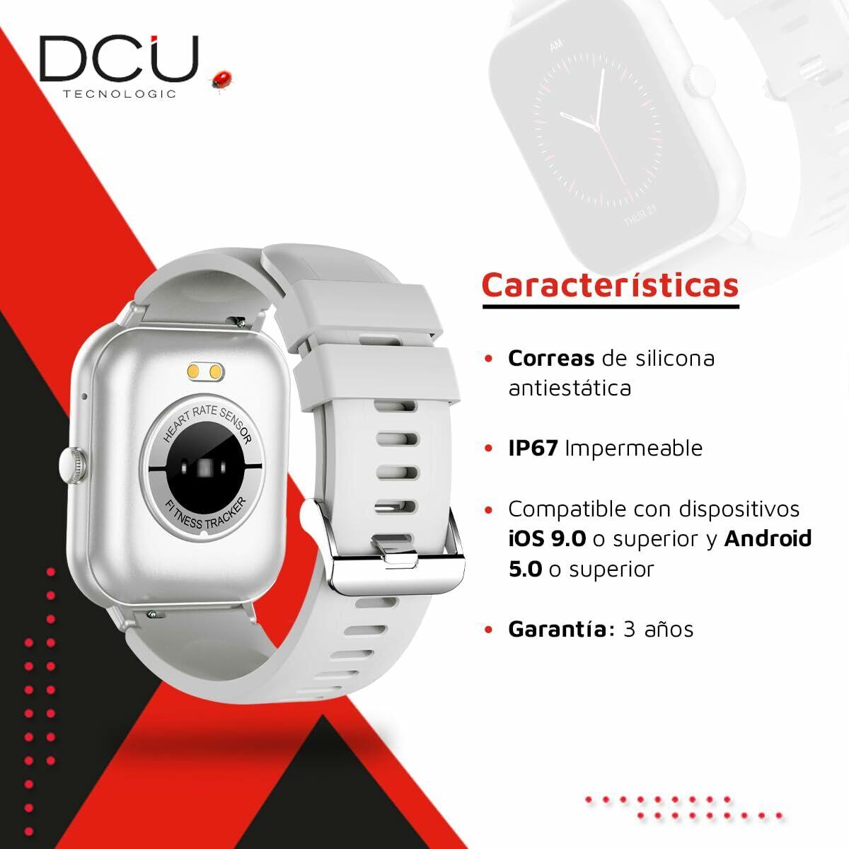 Smartwatch DCU CURVED GLASS PRO Gris 3/6