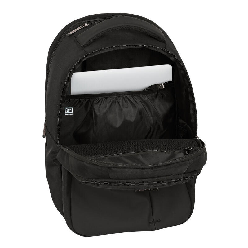 Mochila para Portátil y Tablet con Salida USB Black Negro