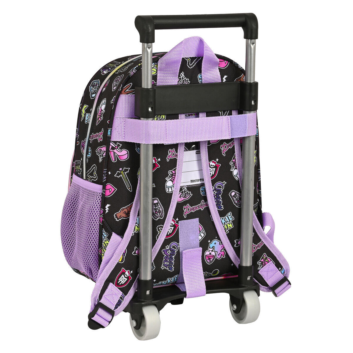 Mochila Escolar con Ruedas Monster High Creep Negro 3/3