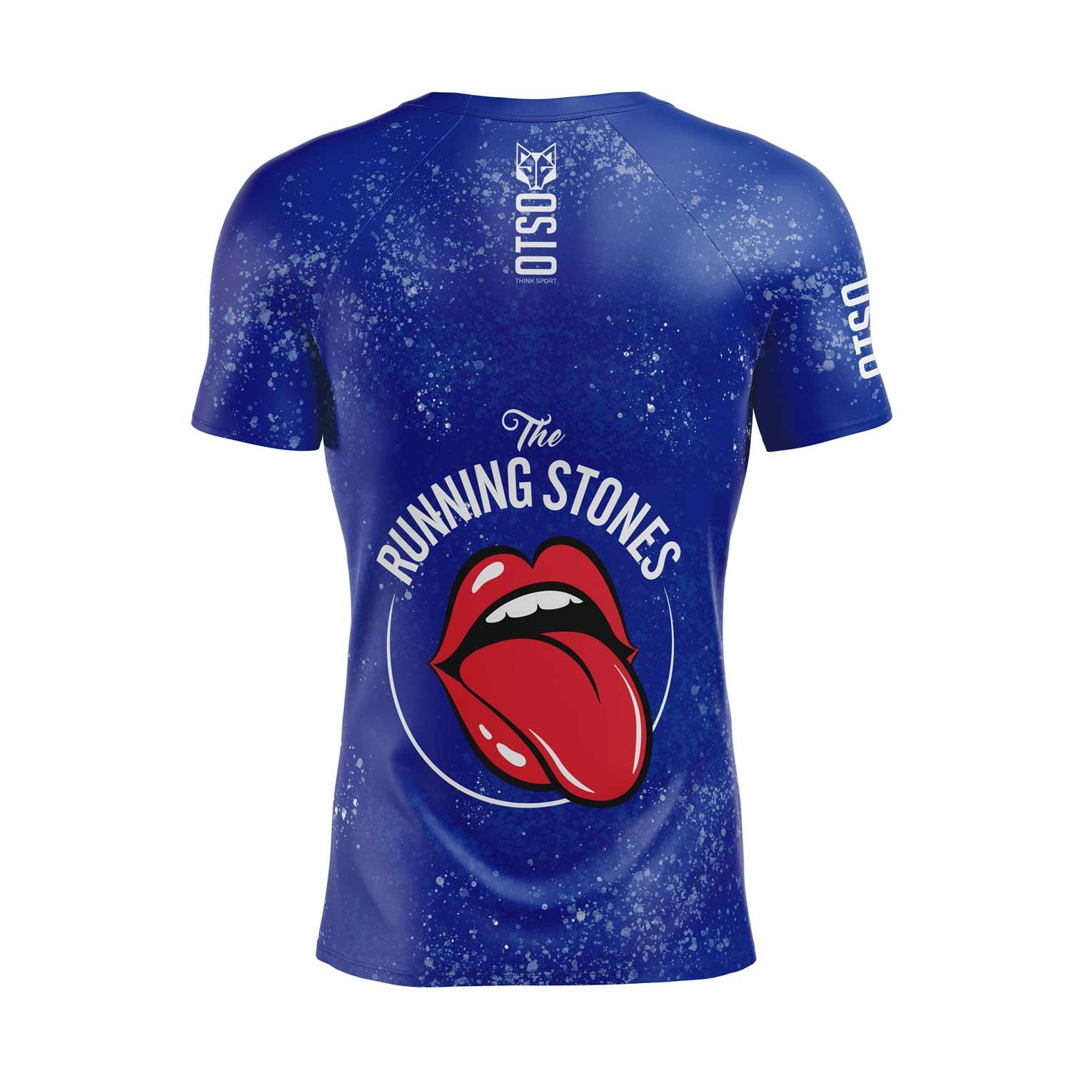 T-shirt manches courtes homme - Running Stones Blue 2/3