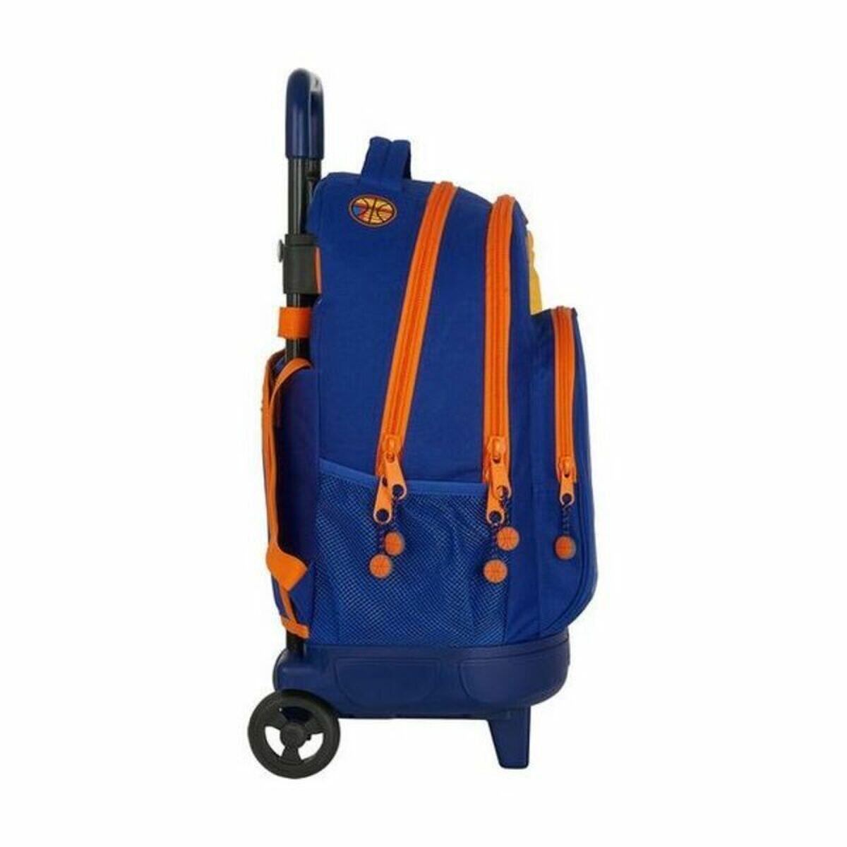 Mochila Escolar com Rodas Valencia Basket M918 Azul 4/4