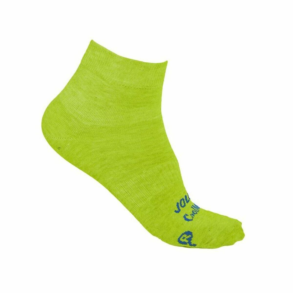 Meias de Desporto Joluvi Classic Coolmax Low 2 Amarelo 3/5