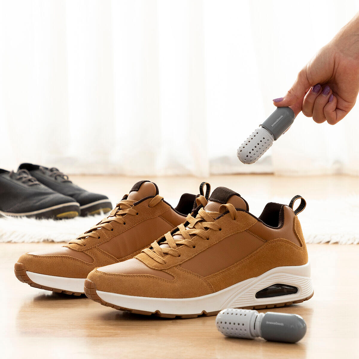 Capsules Désodorisantes pour Chaussures InnovaGoods Gris 2/5