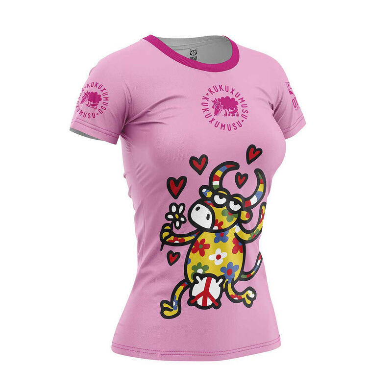 T-Shirt de manga curta Mulher OTSO - Kukuxumusu Love