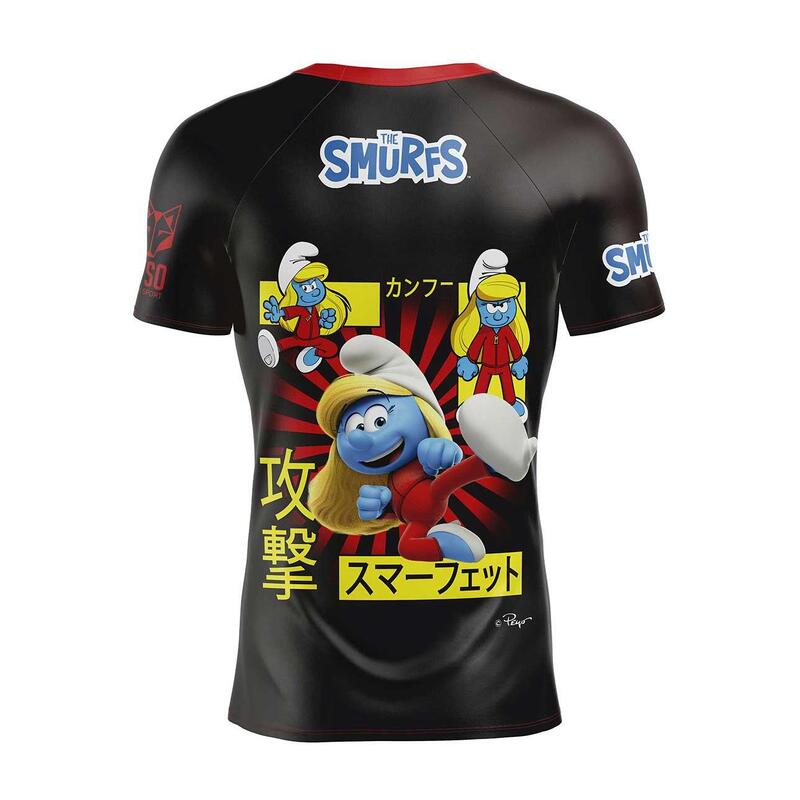 T-Shirt de manga curta Homem - Smurfs Manga Black