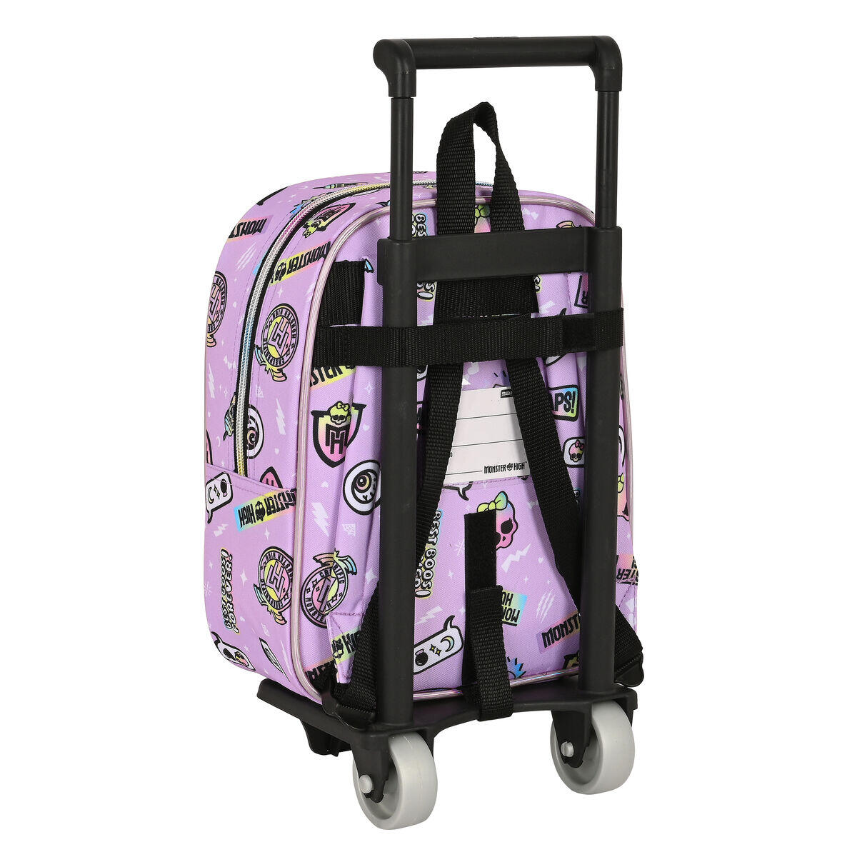Mochila Escolar con Ruedas Monster High Best boos Poliéster 300D 3/3