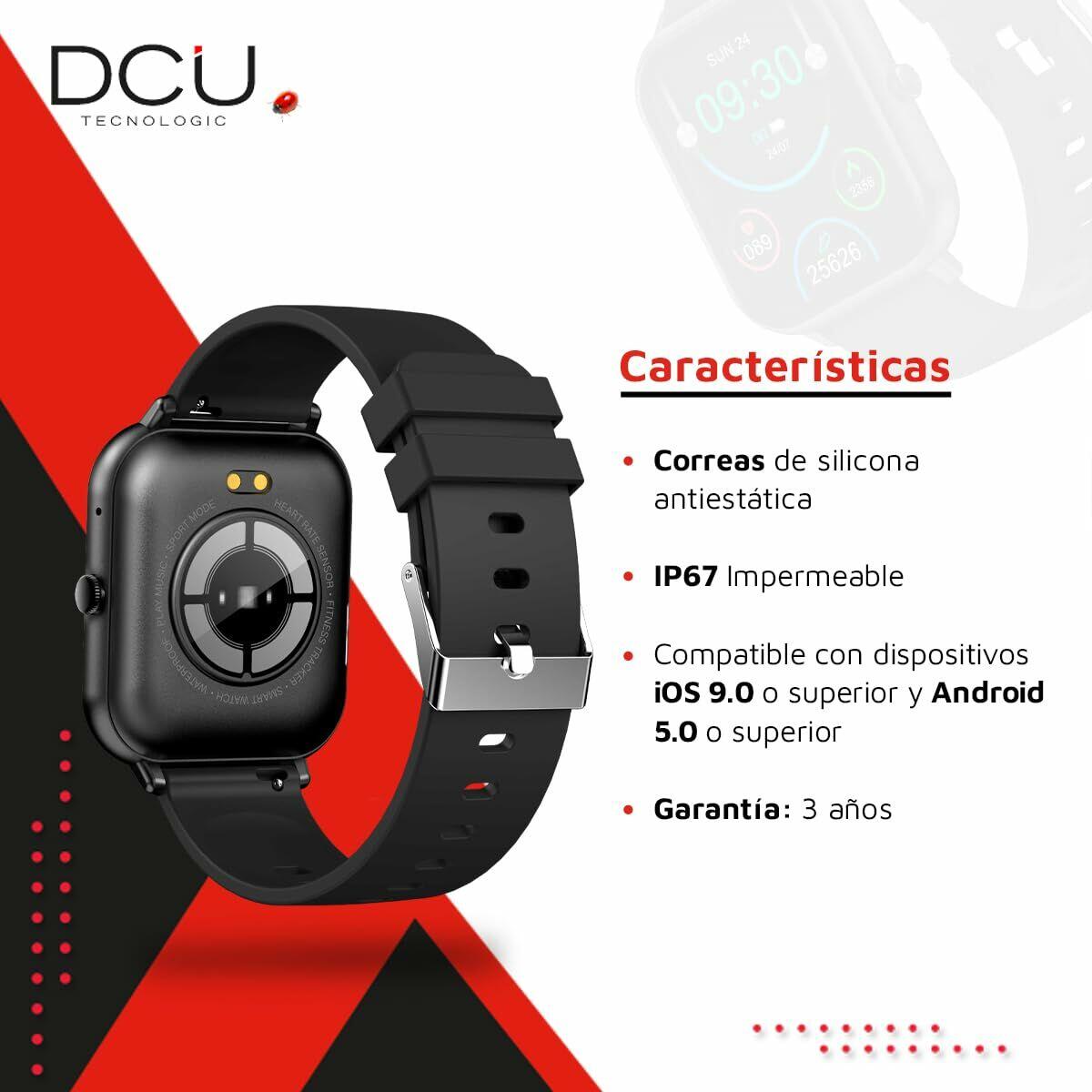 Montre intelligente DCU CURVED GLASS PRO Noir 5/6