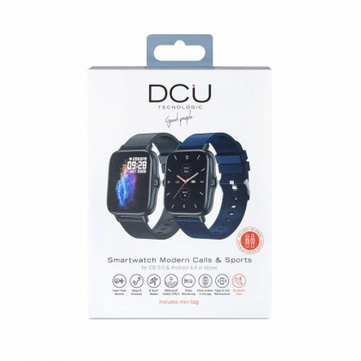 Smartwatch DCU MODERN CALLS & SPORT Negro 3/4