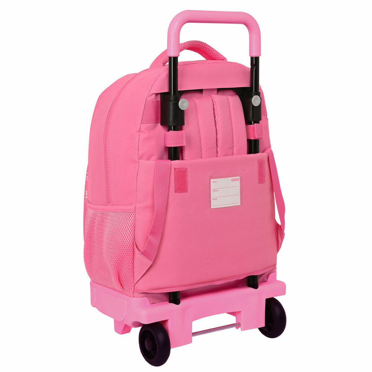 Mochila Escolar con Ruedas Glow up Rosa 2/3