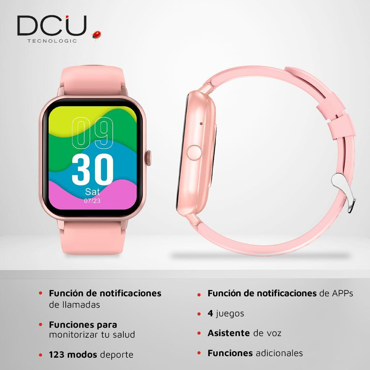 Smartwatch DCU CURVED GLASS PRO Pink 4/6