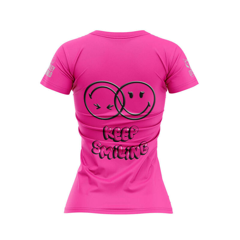 T-Shirt de manga curta Mulher OTSO - SmileyWorld Smiling