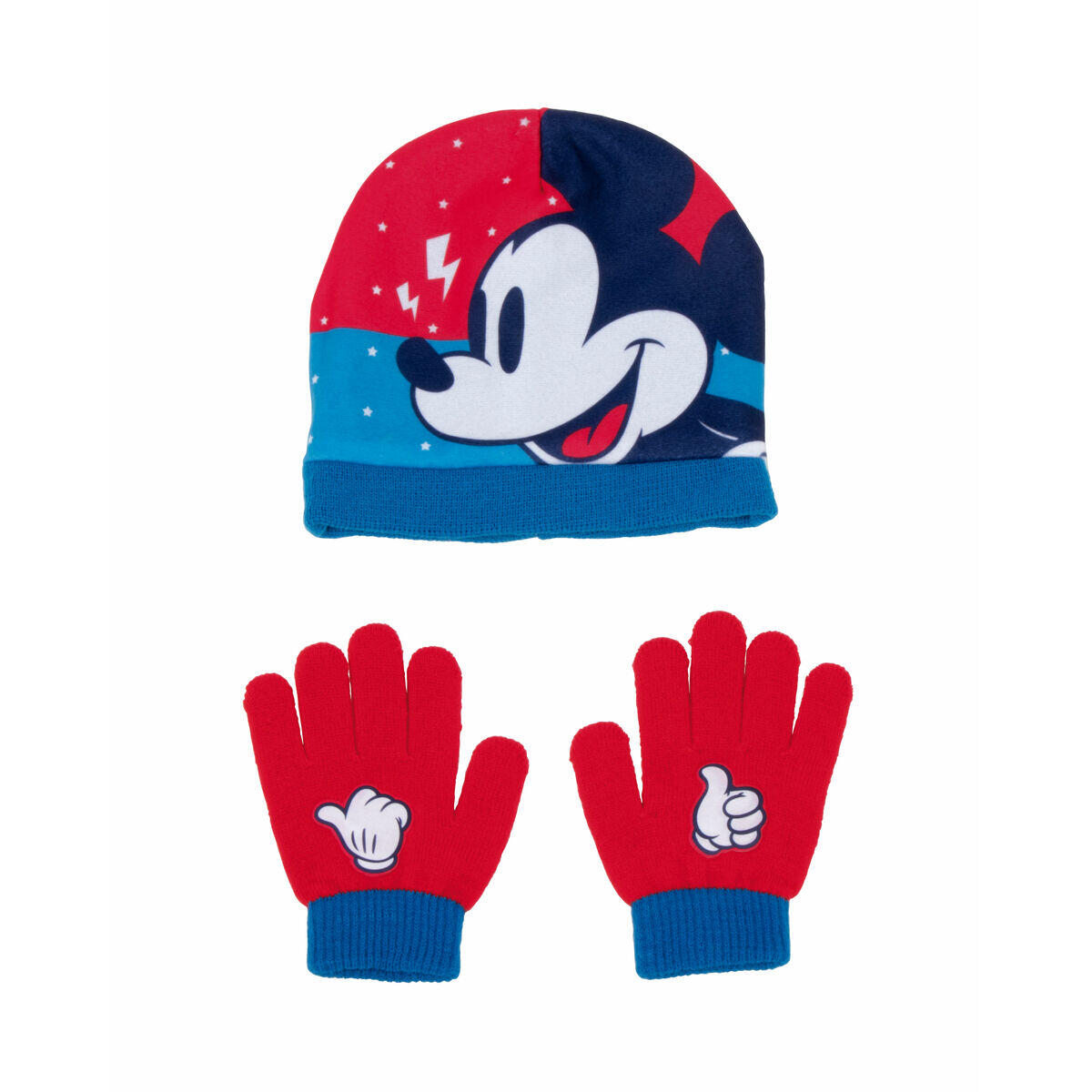 DISNEY Gorro e Luvas Mickey Mouse Happy smiles