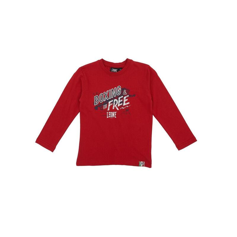 Tricou cu maneca lunga cu imprimeu Basic si logo