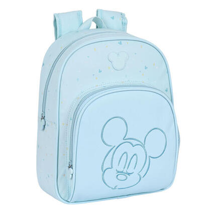 Mochila Escolar Mickey Mouse Clubhouse Baby Azul claro
