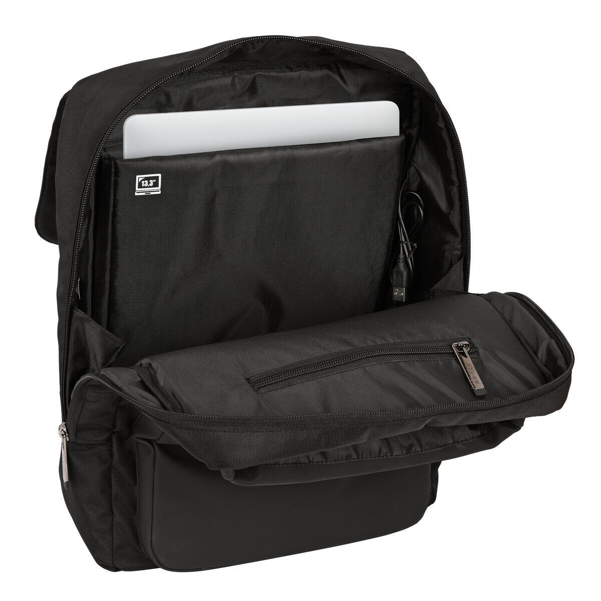 Mochila para notebook Safta Black Preto 5/5