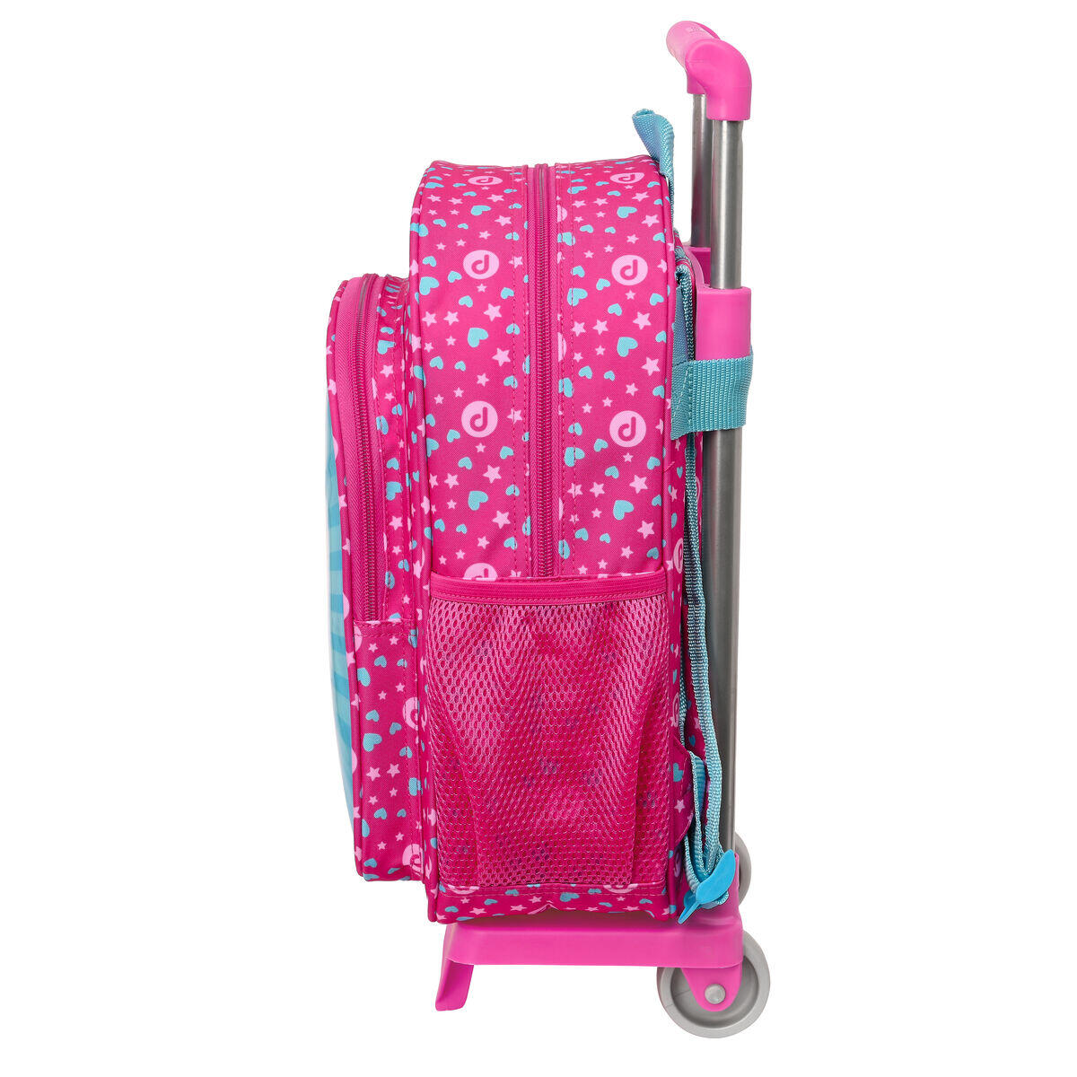 Mochila Escolar com Rodas Pinypon Azul 3/3