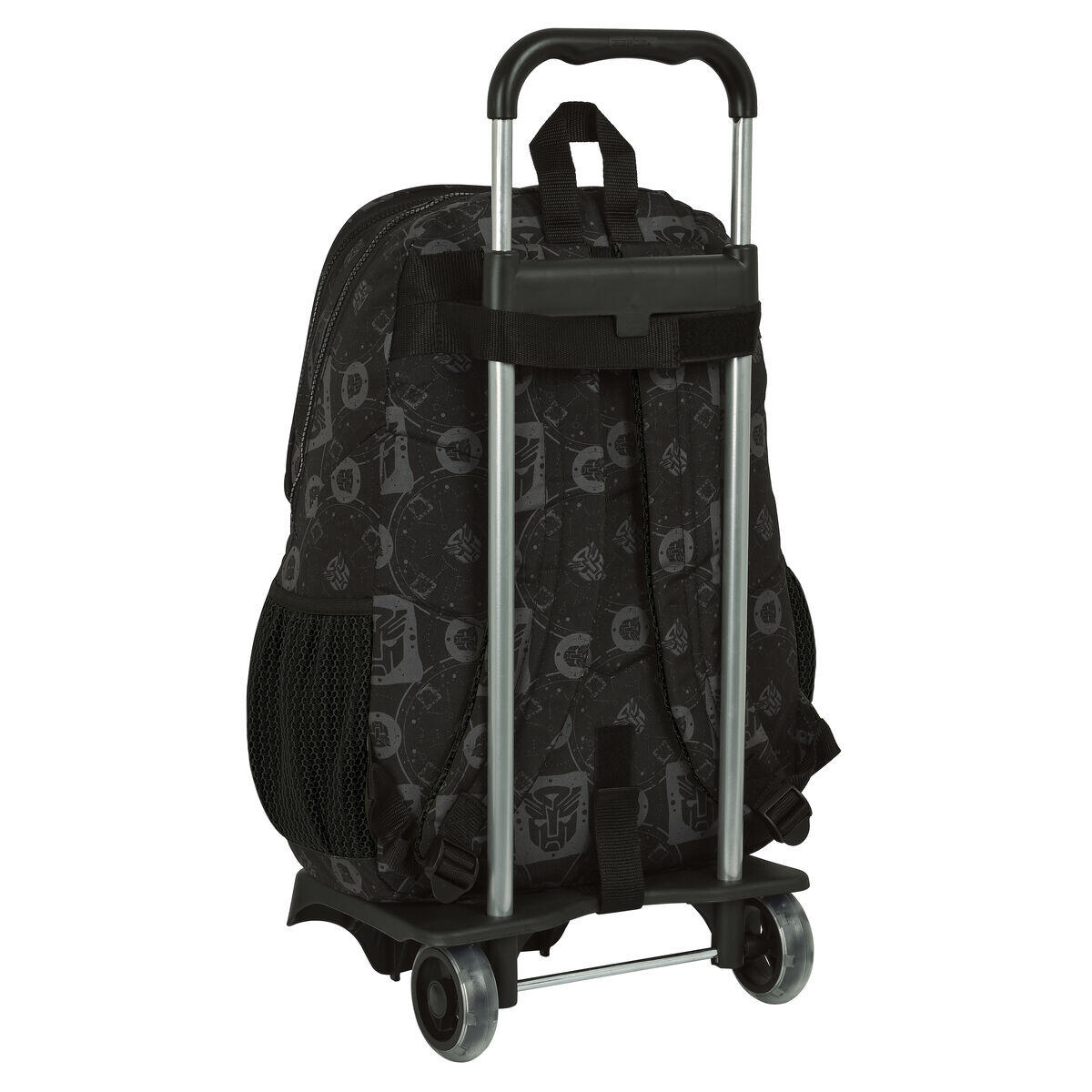 Mochila Escolar con Ruedas Transformers Negro 3/3