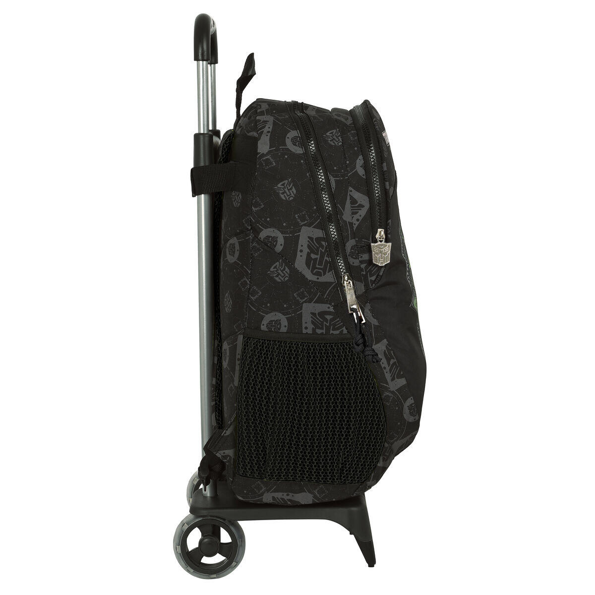 Mochila Escolar con Ruedas Transformers Negro 2/3