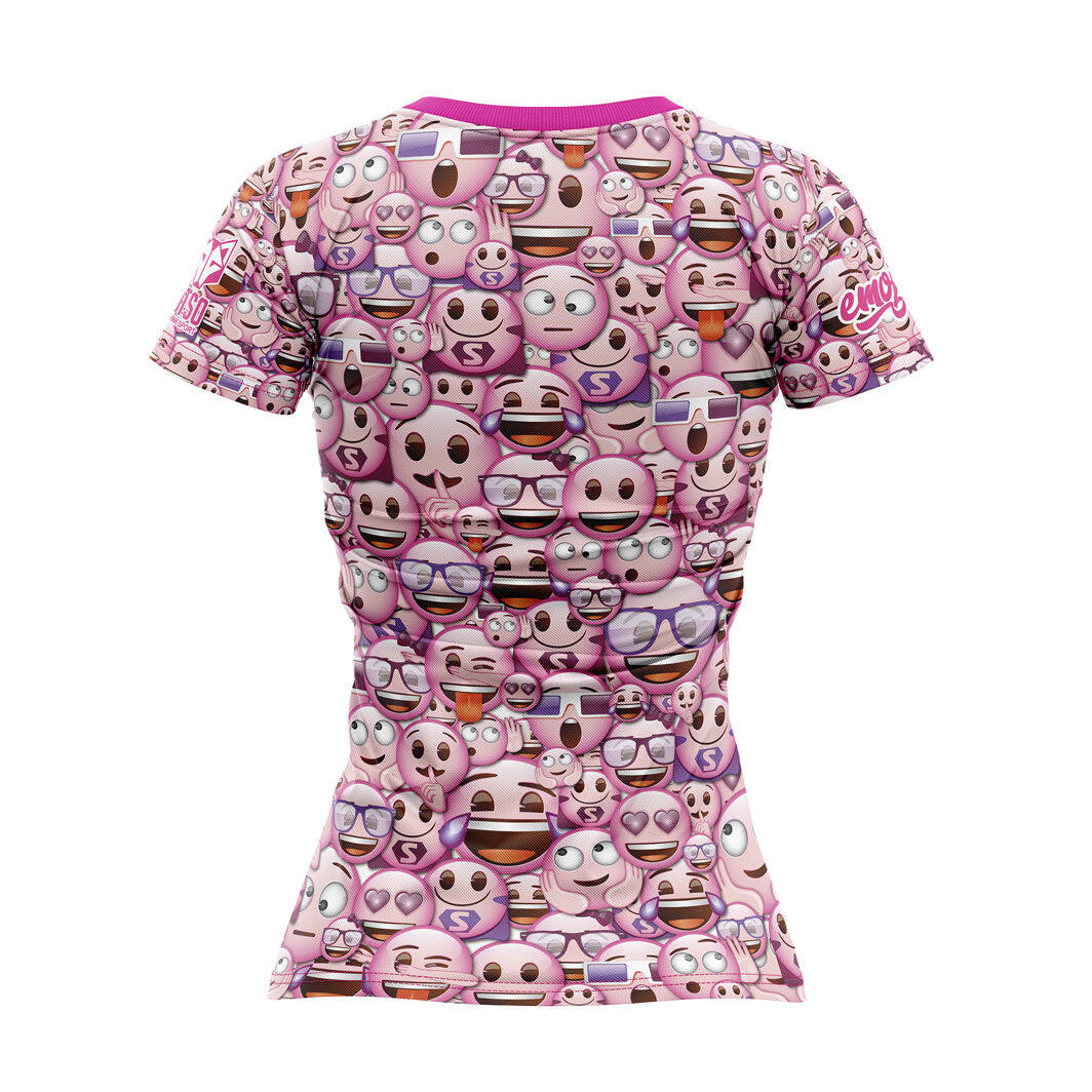 T-shirt manches courtes femme - Emoji Classic Pink 2/3