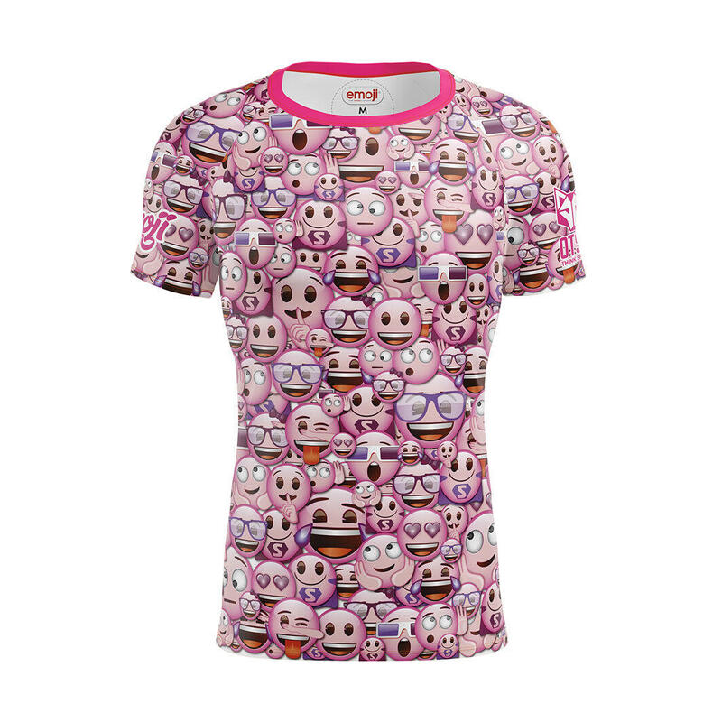 T-Shirt de manga curta Homem - Emoji Classic Pink