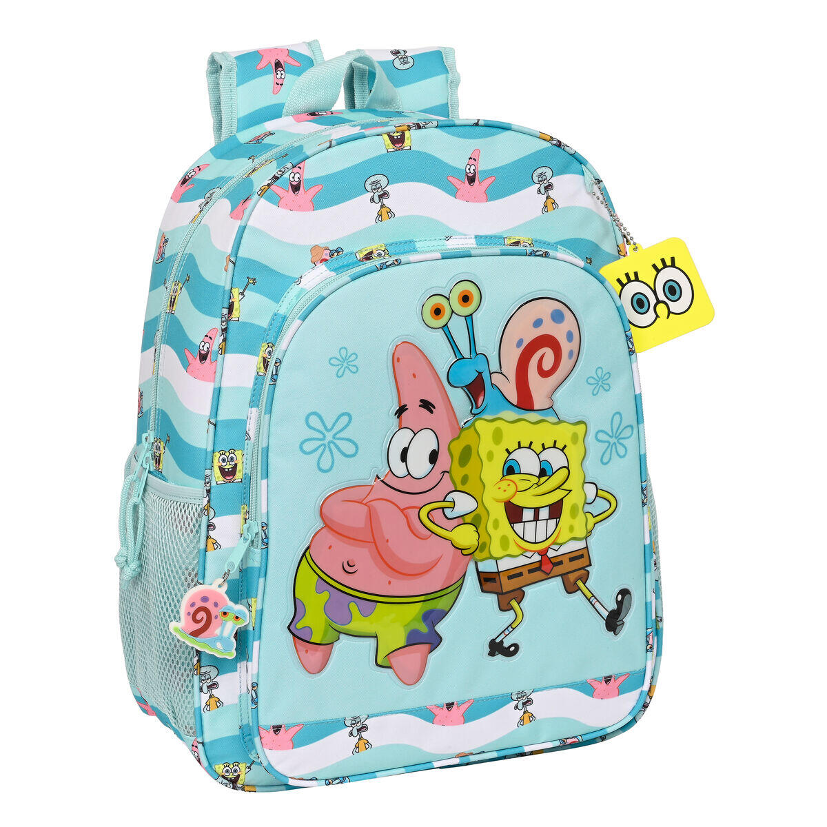 Schoolrugzak Spongebob Stay positive Blauw 1/3