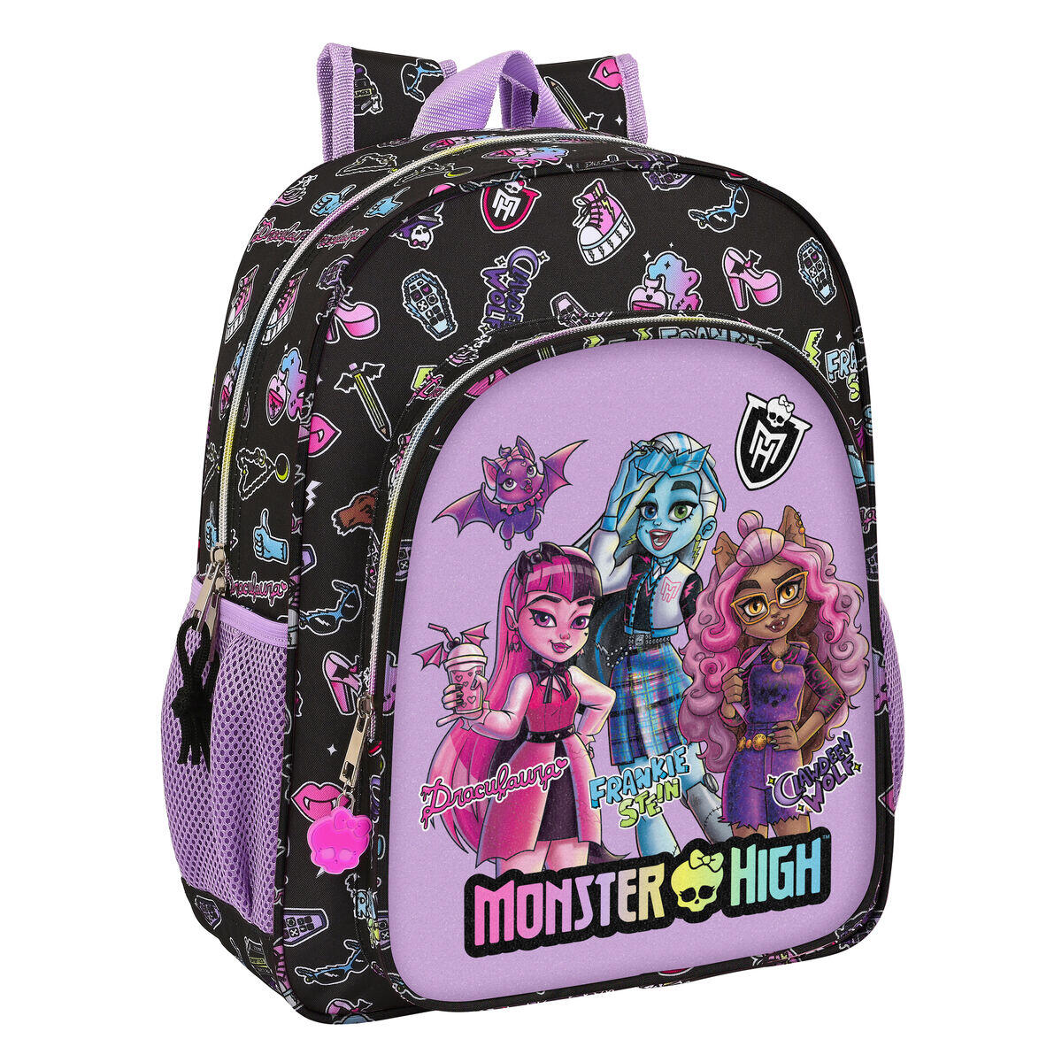 MONSTER HIGH Schoolrugzak Monster High Creep Zwart
