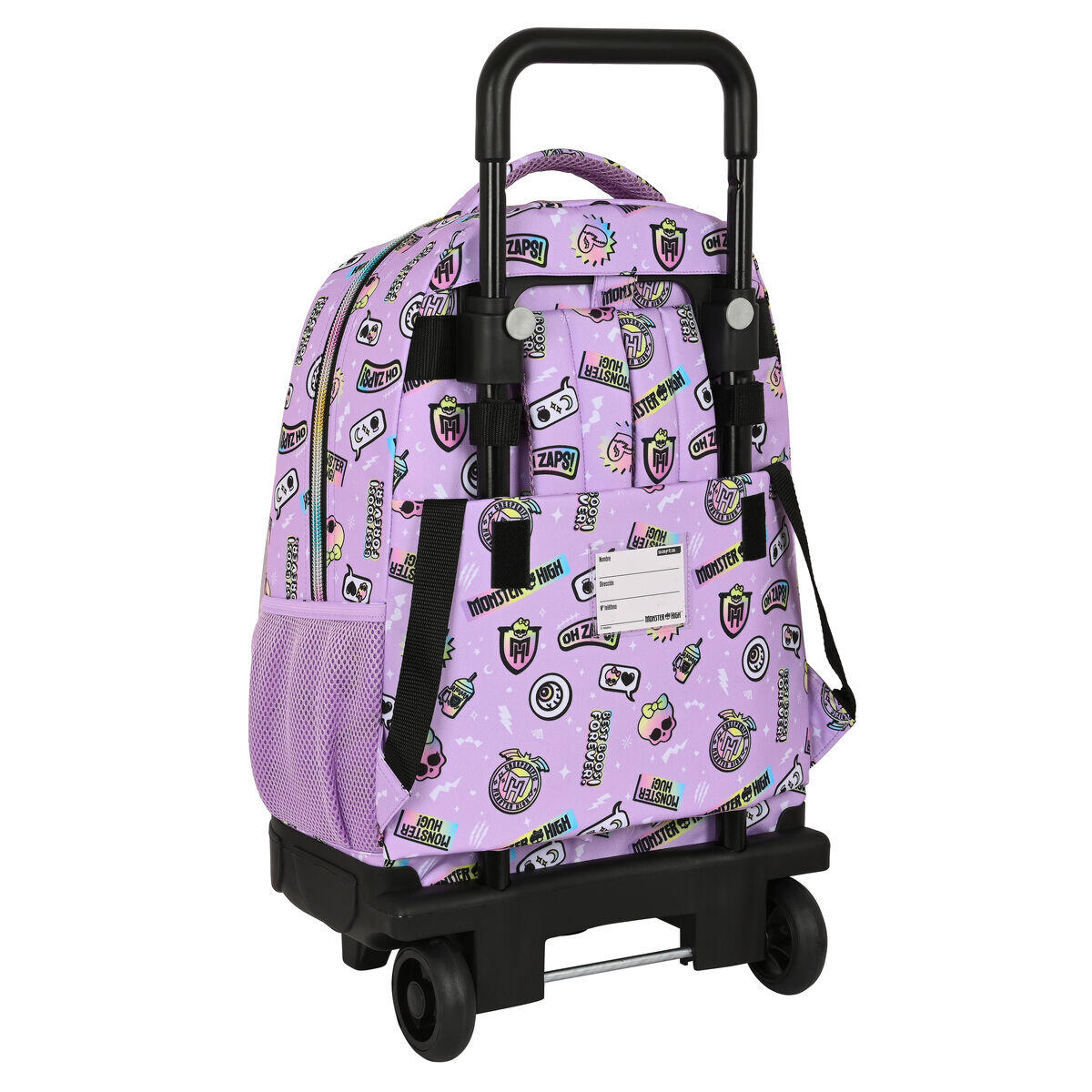Mochila Escolar con Ruedas Monster High Best boos Poliéster 300D 2/3