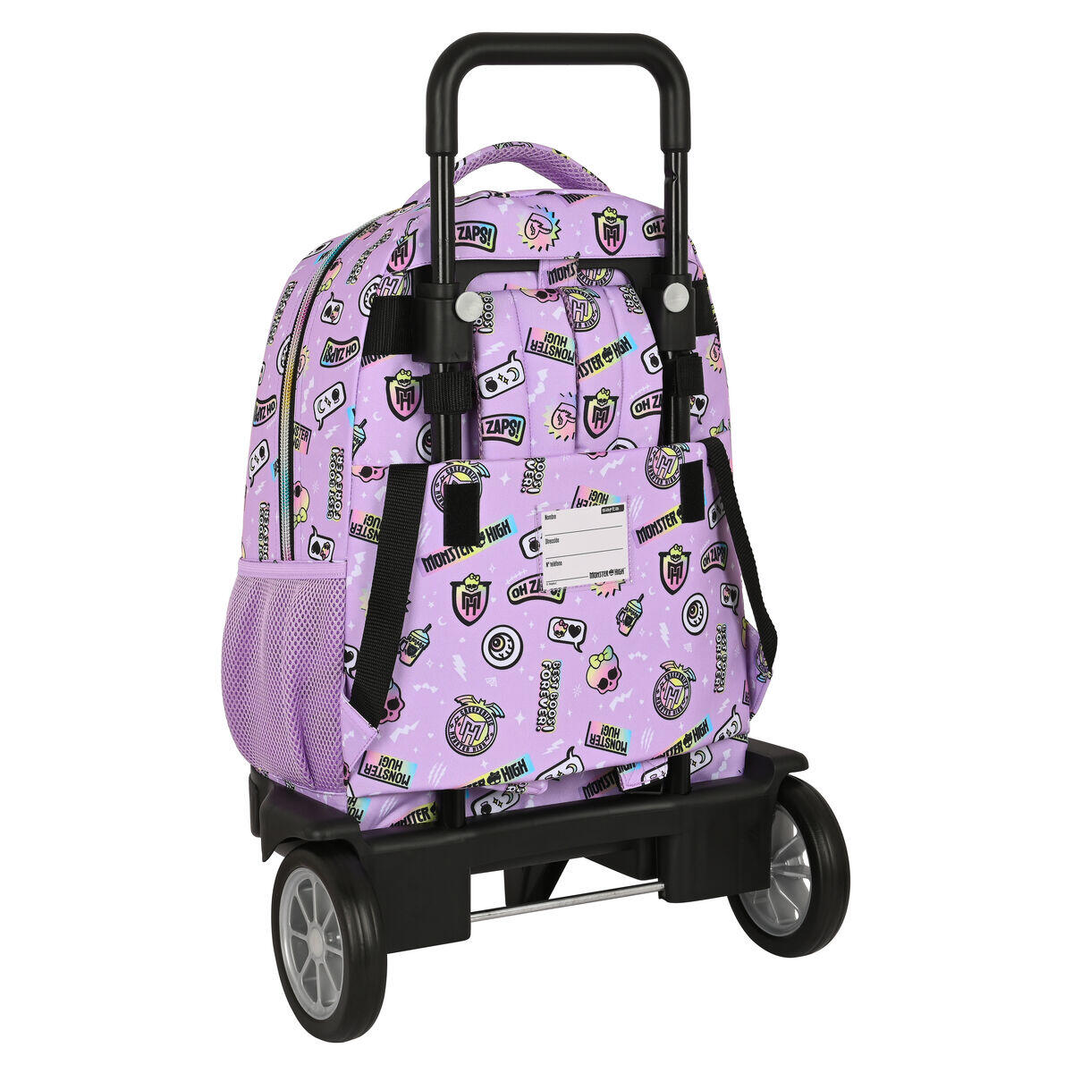 Mochila Escolar con Ruedas Monster High Best boos Poliéster 300D 2/3