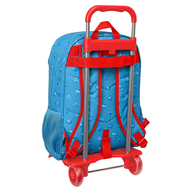 Mochila Escolar con Ruedas SuperThings Rescue force Azul