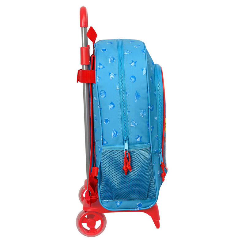 Mochila Escolar con Ruedas SuperThings Rescue force Azul