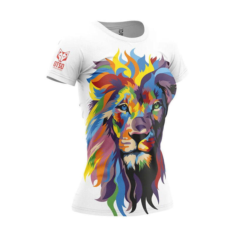 T-Shirt de manga curta Mulher OTSO - Be A Lion