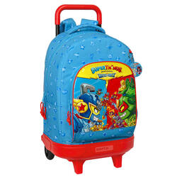 Cartable à roulettes Rescue force Bleu