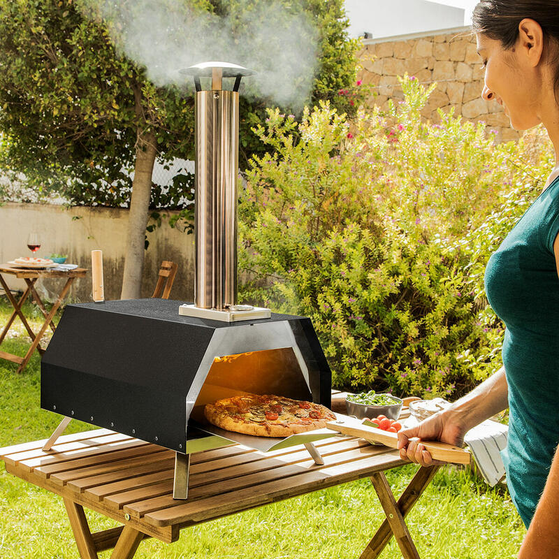 Forno de Pellets para Pizza com Acessórios