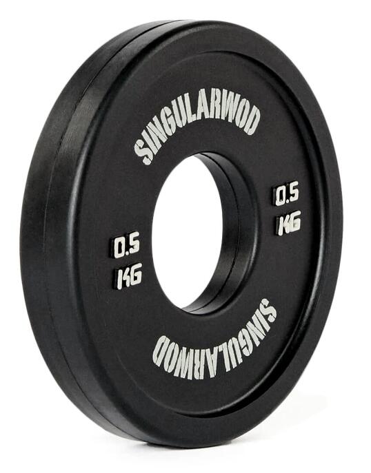 Disco De Caucho Para Entrenamiento Funcional 0,5 Kg Negro 5/5