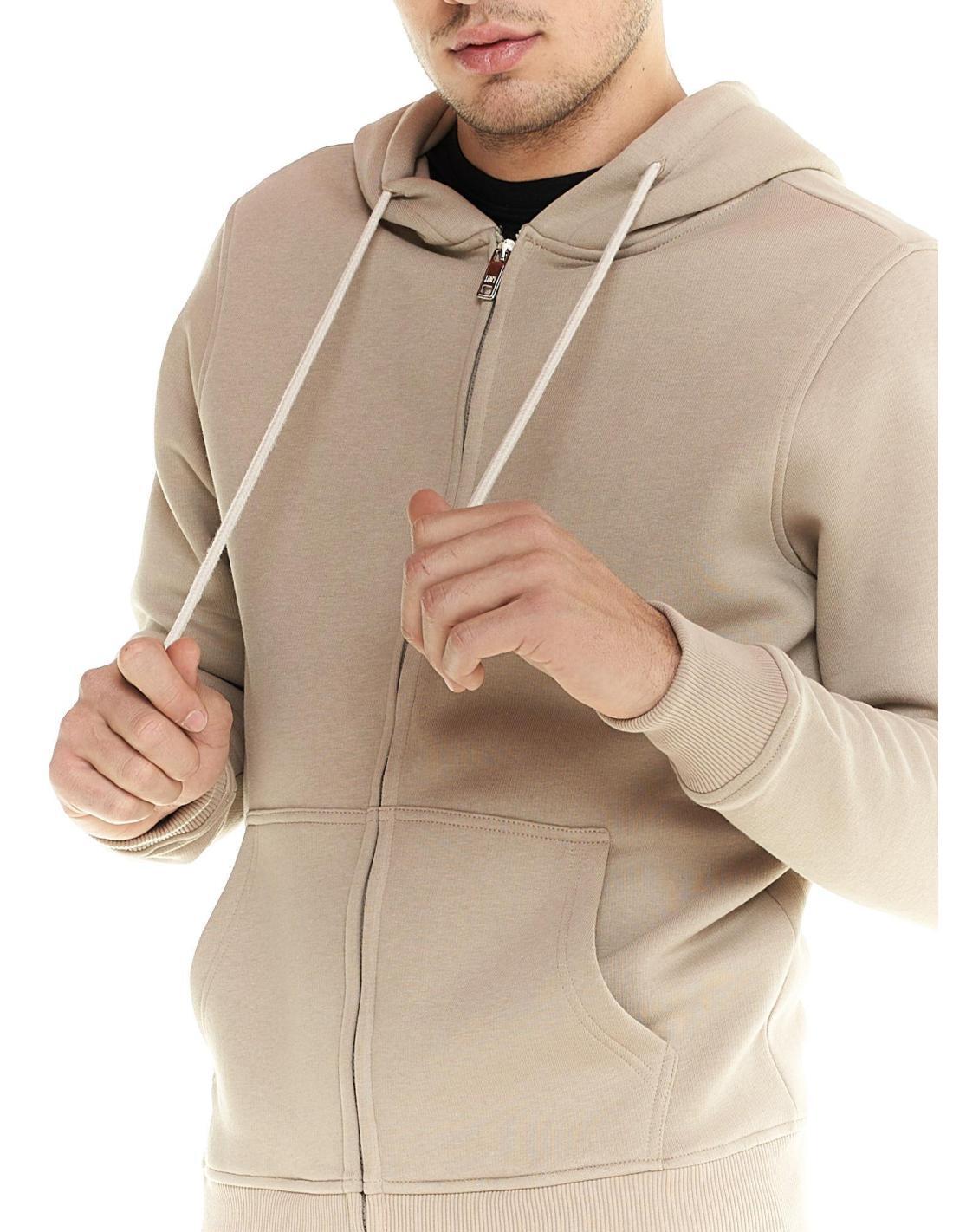 Sudadera de hombre con capucha y cremallera Leone Urban 5/6