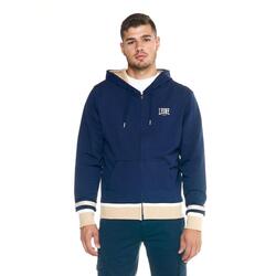 Sweat-shirt homme avec capuche et zip intégral Leone Rétro