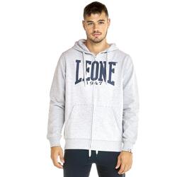 Sweatshirt met capuchon en ritssluiting heren Leone Basic