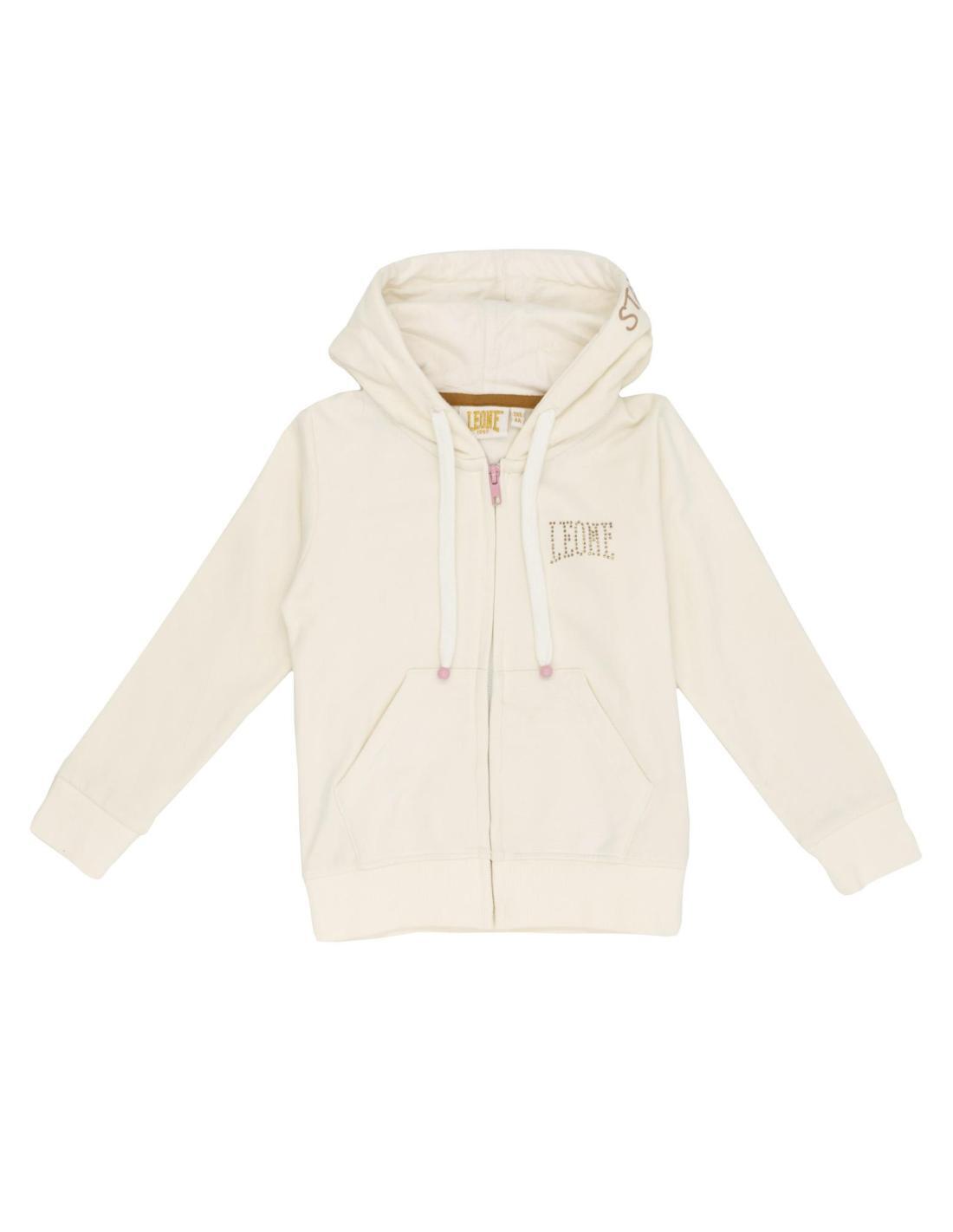 LEONE 1947 APPAREL Sudadera con cremallera completa para niñas Leone Chic Girl