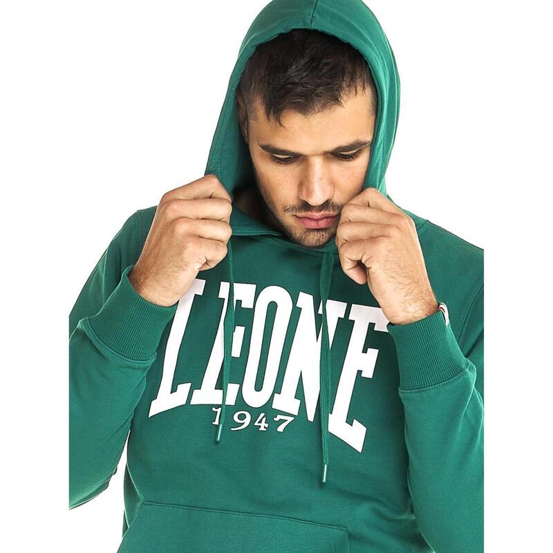 Felpa Leone uomo con logo grande Basic